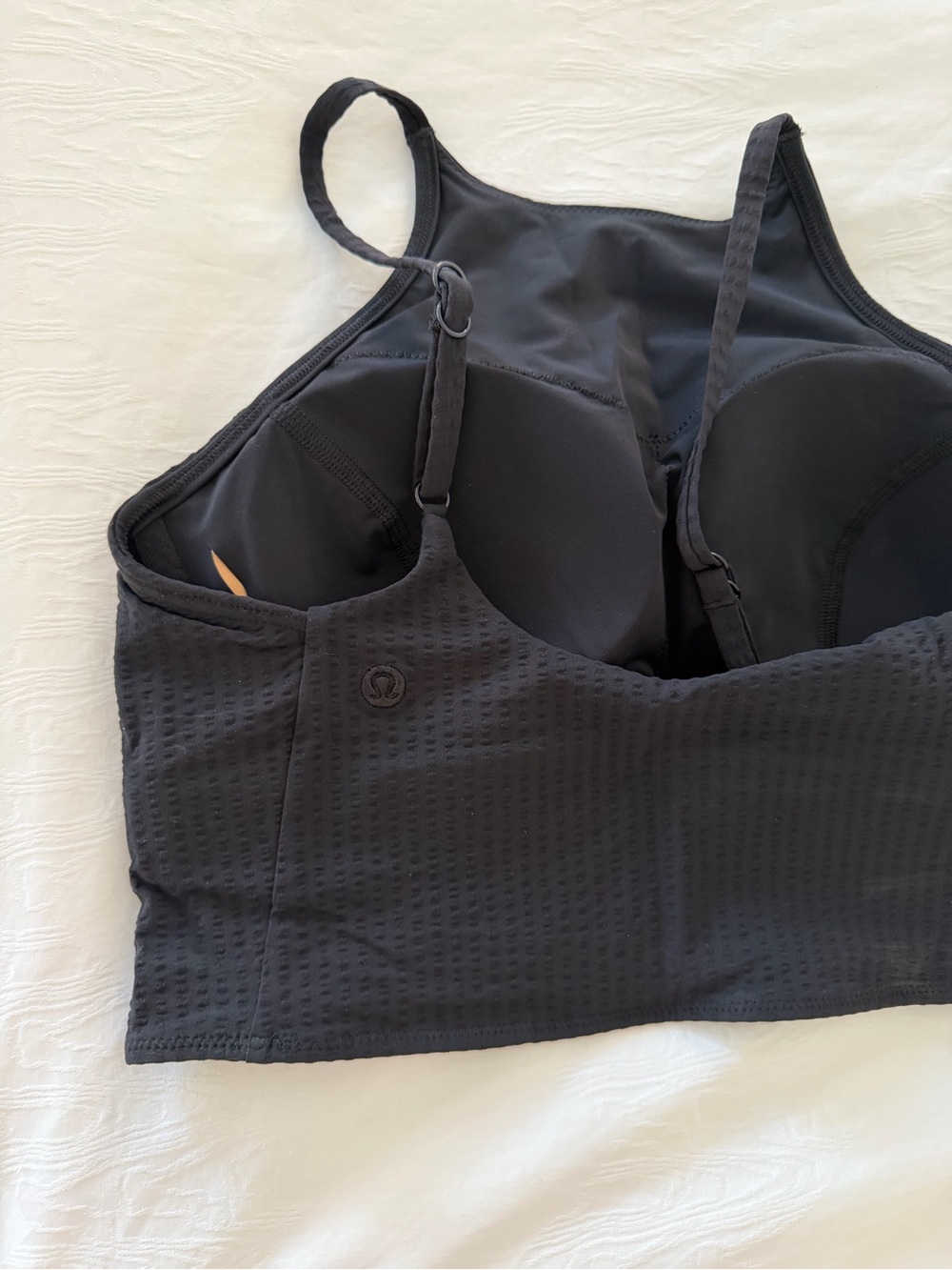 lululemon athletica Black High-Neck Swim Sports Bra - Picture 3 of 6